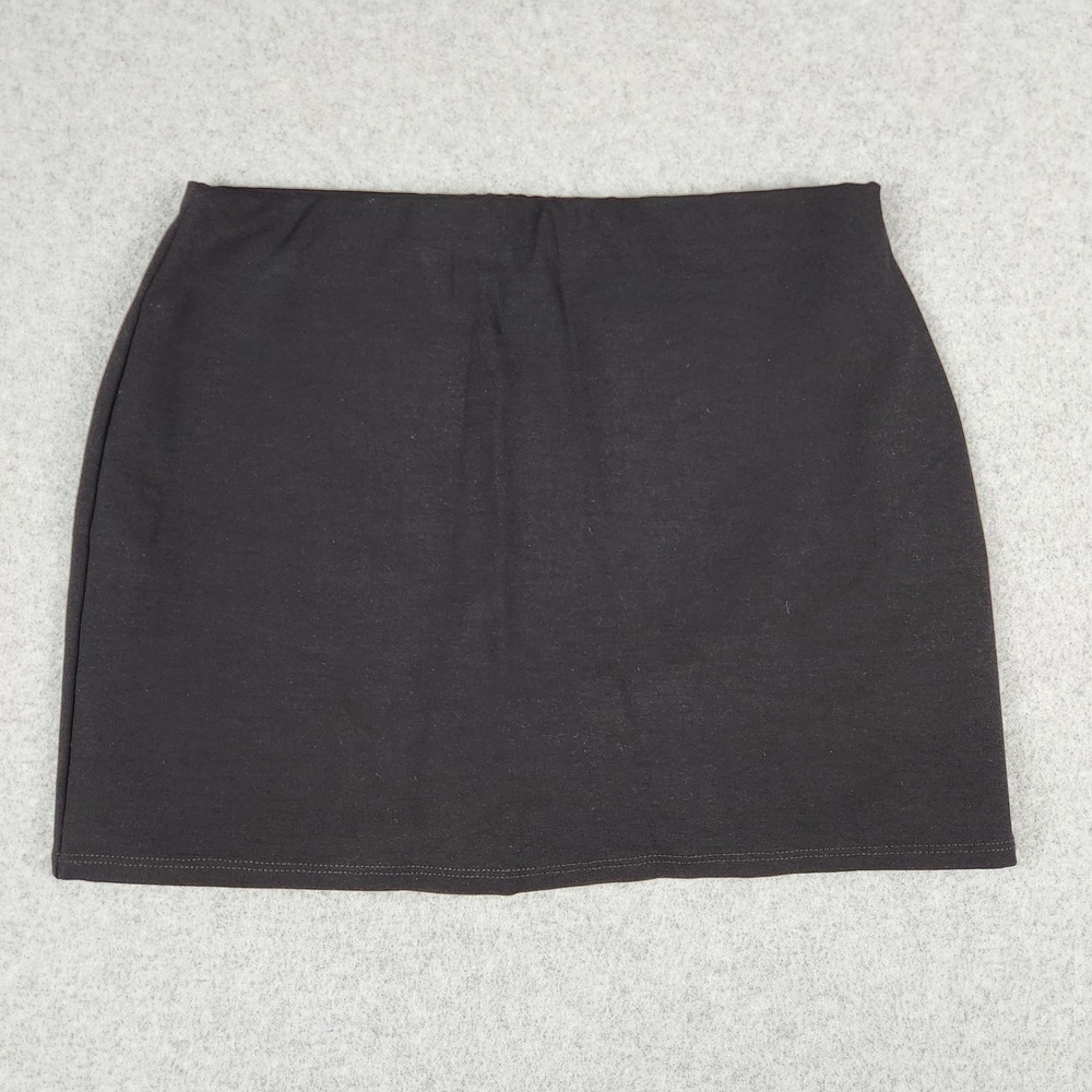 NWOT Chocolate USA Skort Women's Size L Mini Skirt Built-in Shorts Solid Lined
